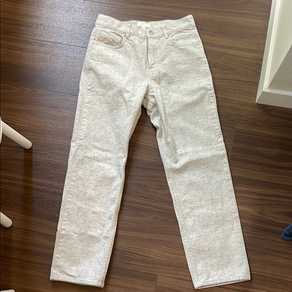 COS White Straight-Leg Jeans